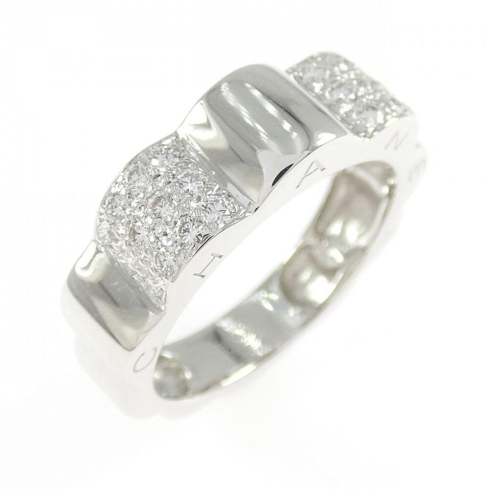 Chanel Profil De Camelia Small 18K White Gold Ring